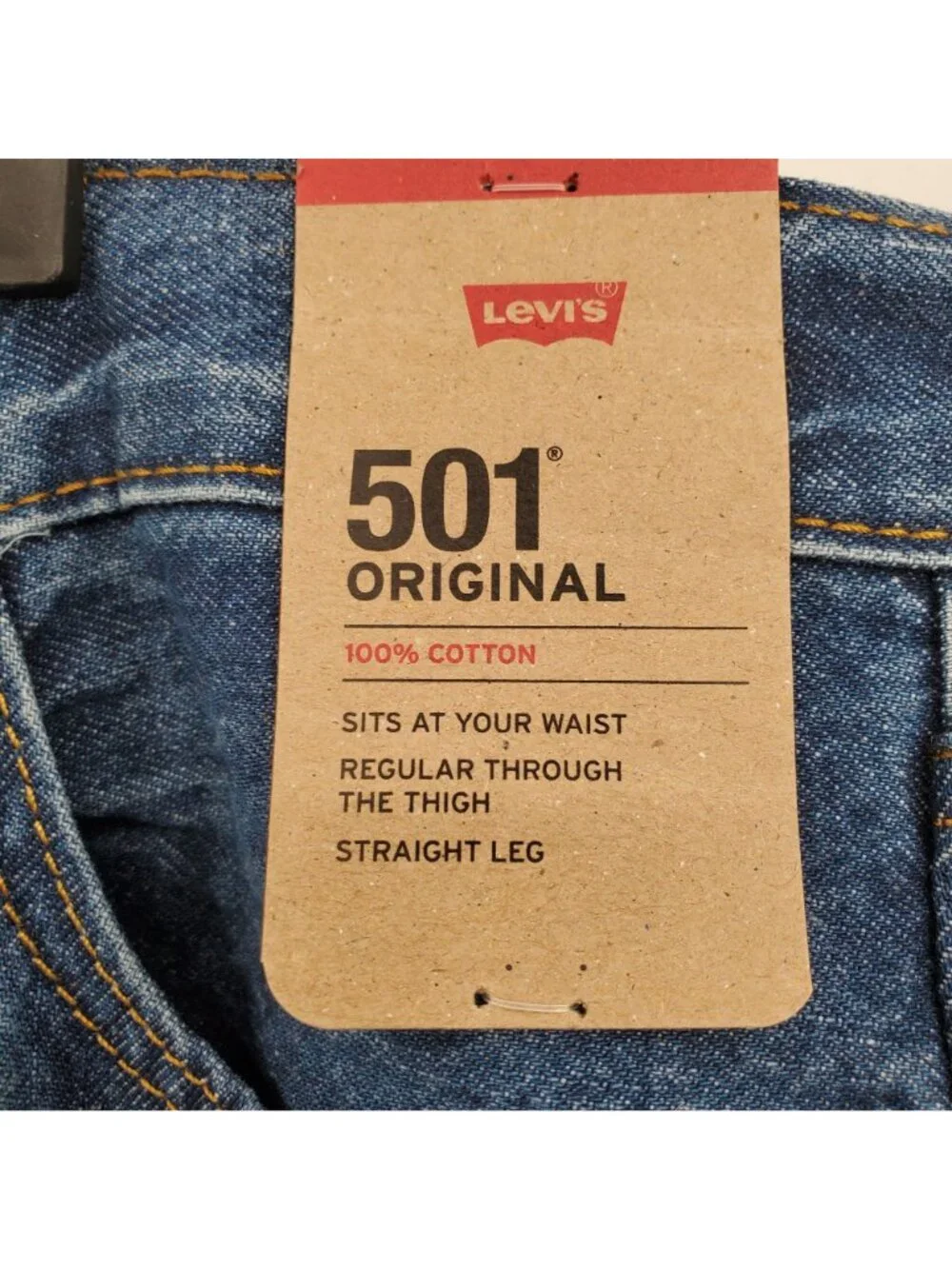 Levi's 501 Original Straight Leg Fit Jeans Denim Pants Men Size 36 x 32 NWT